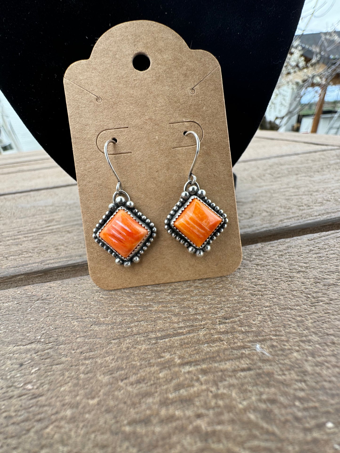 Spiny Oyster Sterling Silver Earrings