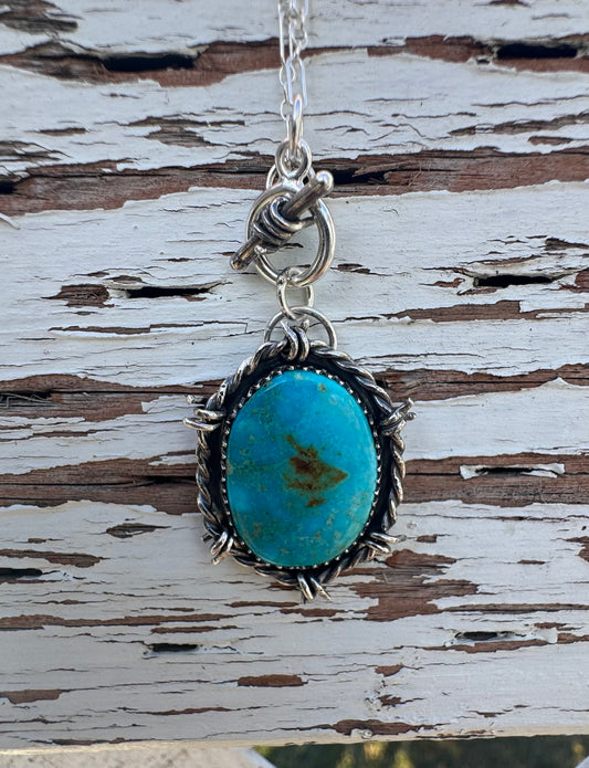 Kingman Turquoise Necklace 17"