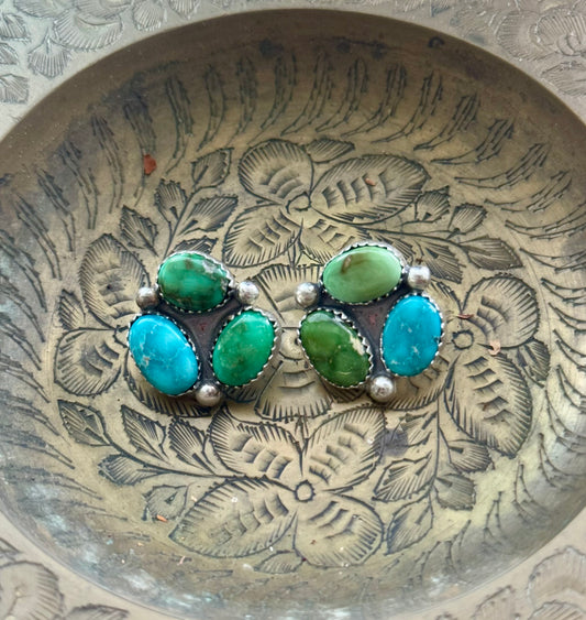 White Water, Verde Valley turquoise studs