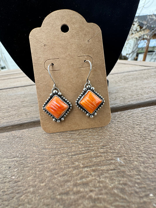 Spiny Oyster Sterling Silver Earrings