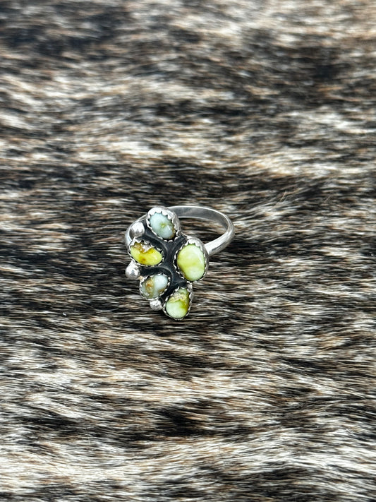 Palomino Cluster ring ADJUSTABLE